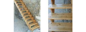 Entretien d’un escalier extérieur en sapin