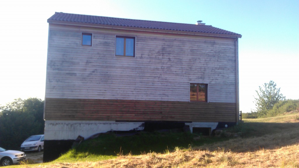dégrisement et saturationd'une maison en bois