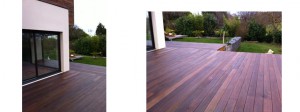 Entretien d’une terrasse en bois exotique