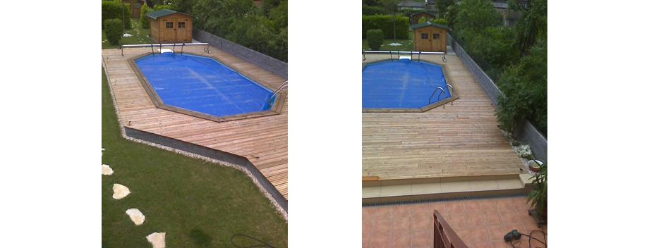 bandeau terrasse mélèze rénovée avant saturateur