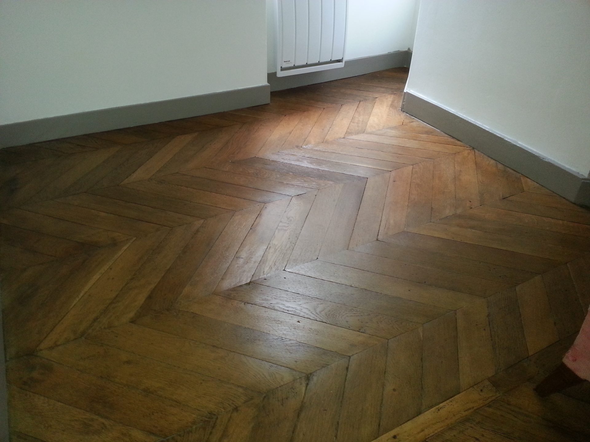 parquet ancien huilé avec huile Blanchon