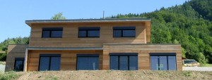 maison bois bardage red cedar