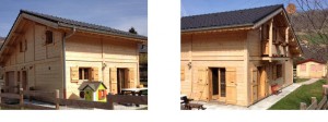 chalet bois clair après saturateur