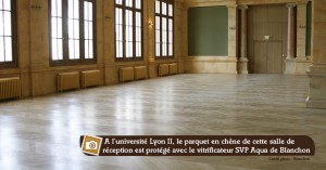 parquet vitrifié dans une université