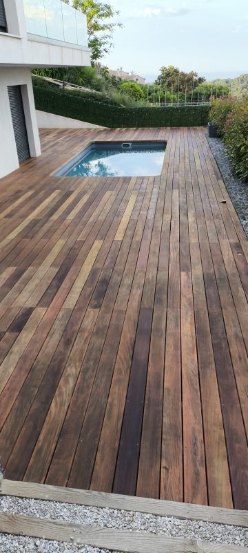 Entretenir une terrasse en garapa - Après