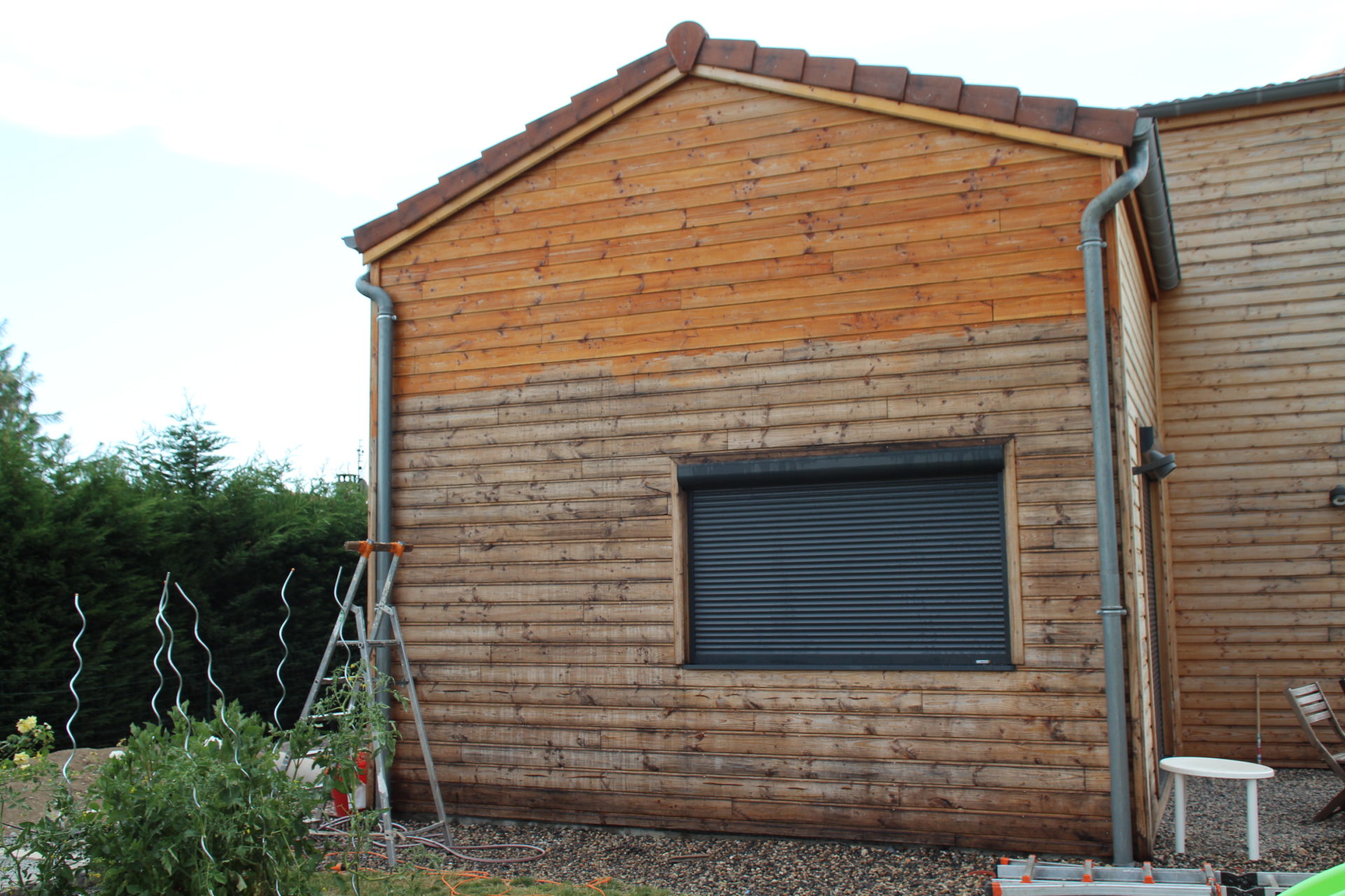 bardage en bois à nettoyer