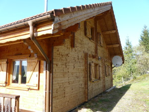 chalet bois après sablage 2