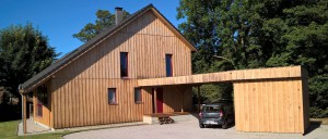 Bardage en aulne entretenu au saturateur incolore : 5 ans après