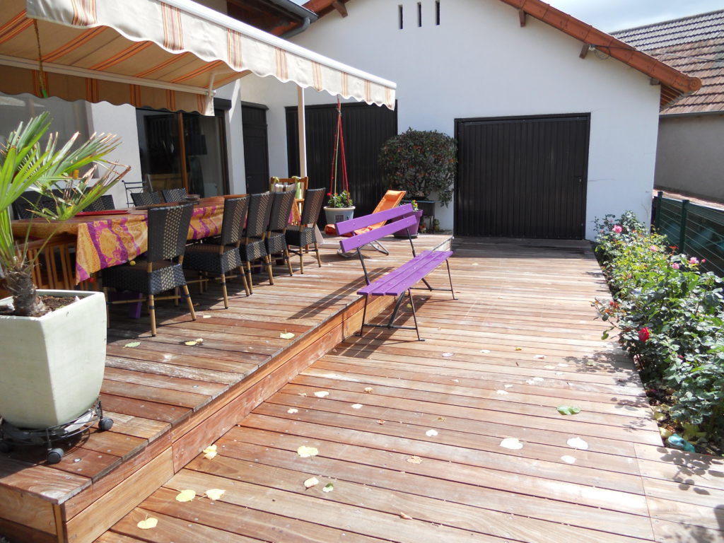 terrasse bois en ipé avec saturateur