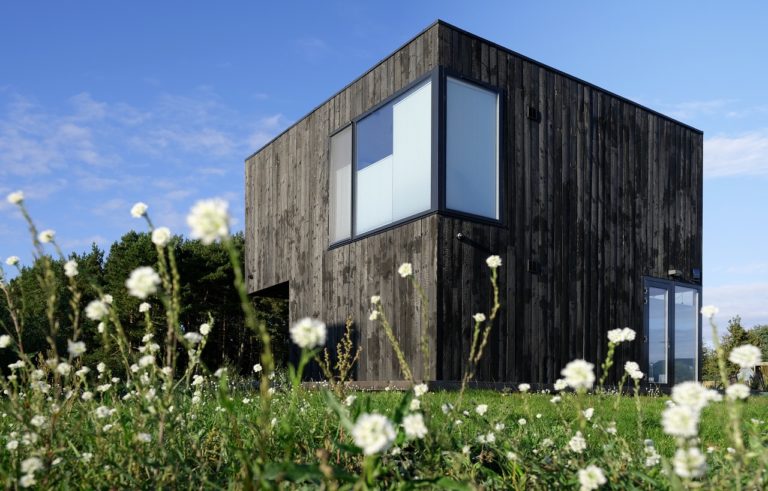 Maison en bois brûlé ou Shou Sugi Ban